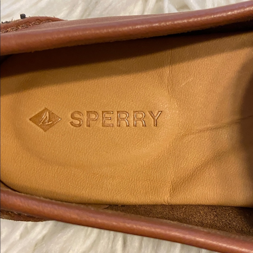 Sperry Women’s Brown Leather Slip-On Loafers size 7.5 BNWOT see all photos - Picture 3 of 8